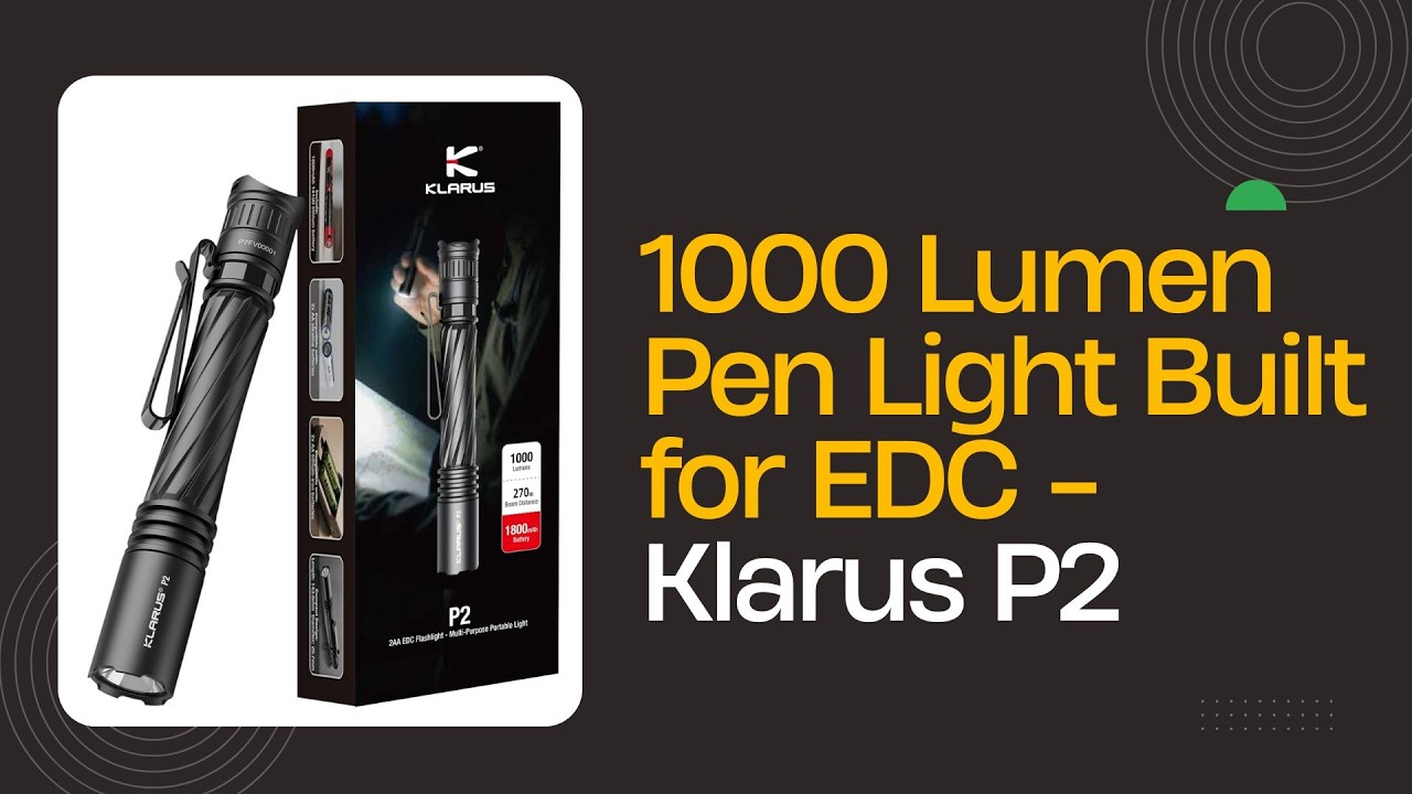 1000 Lumen Pen Light Built for EDC - Klarus P2