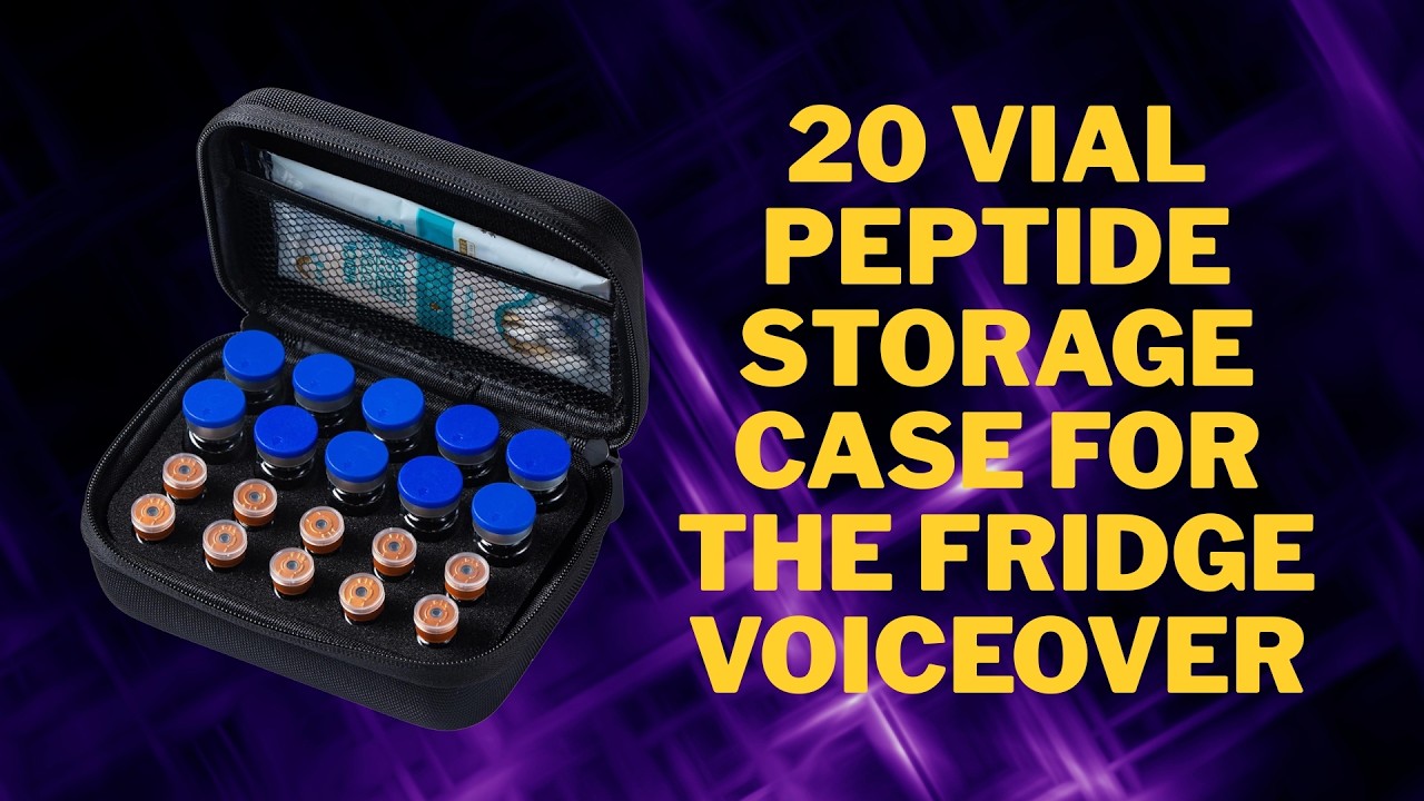 20 Vial Peptide Storage Case for the Fridge