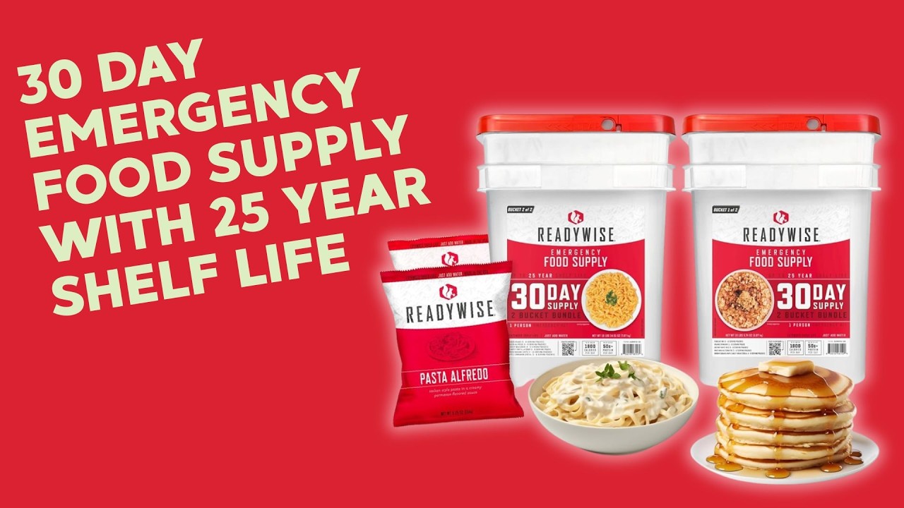 30 Day Emergency Food Supply with 25 Year Shelf Life