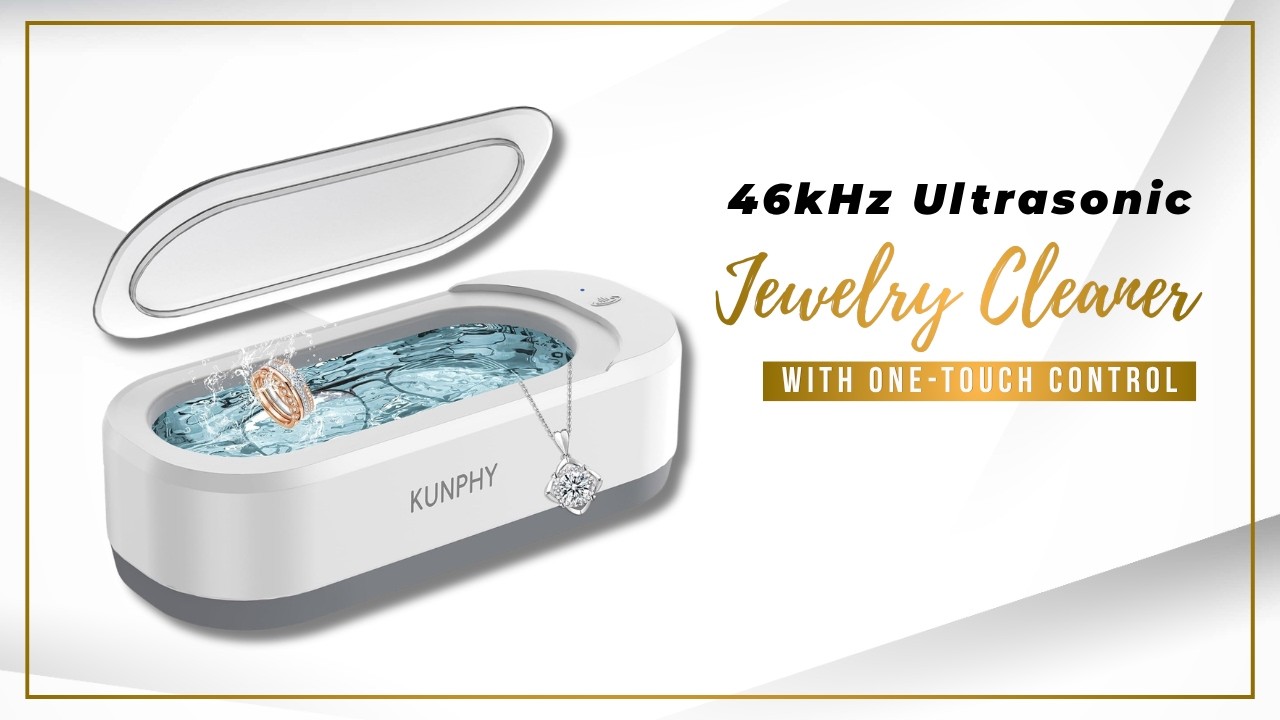 46kHz Ultrasonic Jewelry Cleaner with One-Touch Control