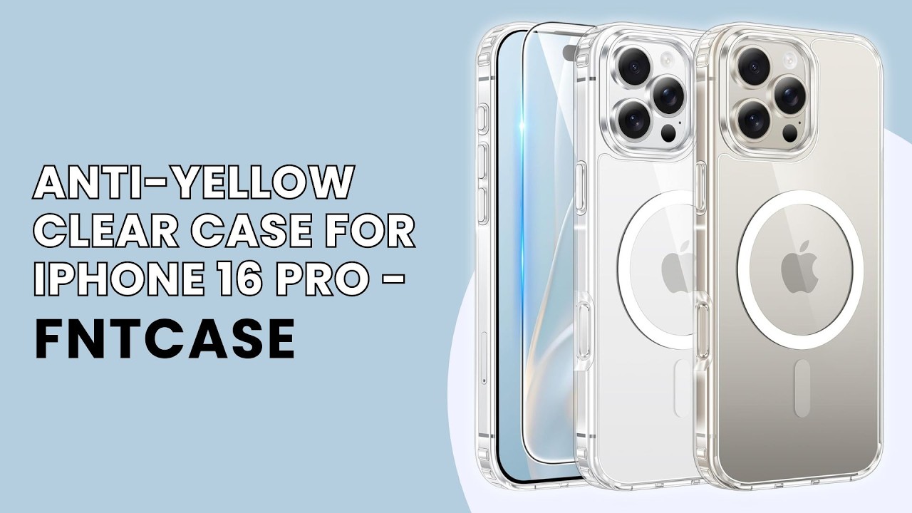 Anti-Yellow Clear Case for iPhone 16 Pro - FNTCASE