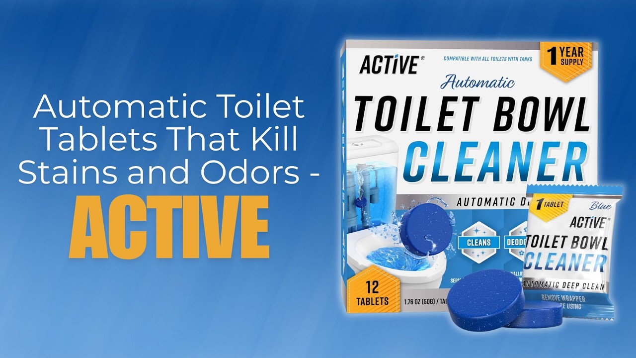 Automatic Toilet Tablets That Kill Stains and Odors - ACTIVE