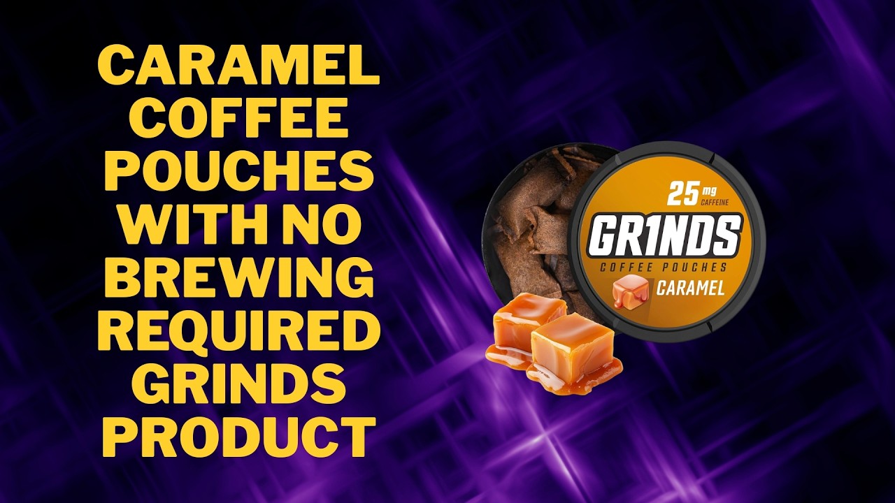 Caramel Coffee Pouches with No Brewing Required - Grinds