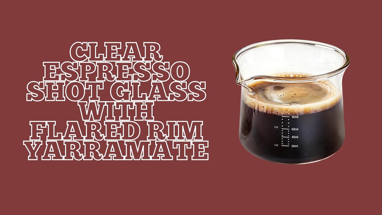 Clear Espresso Shot Glass with Flared Rim - YARRAMATE