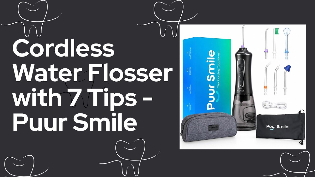 Cordless Water Flosser with 7 Tips - Puur Smile