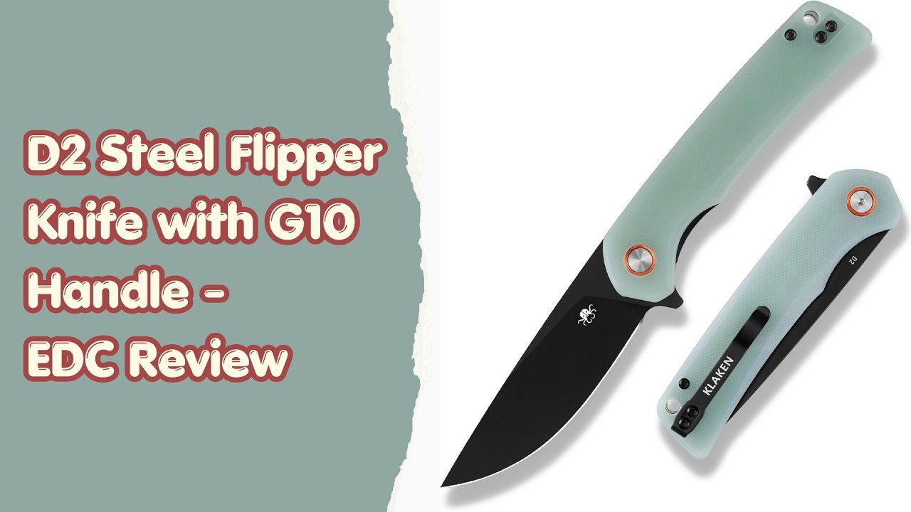 D2 Steel Flipper Knife with G10 Handle - EDC Review