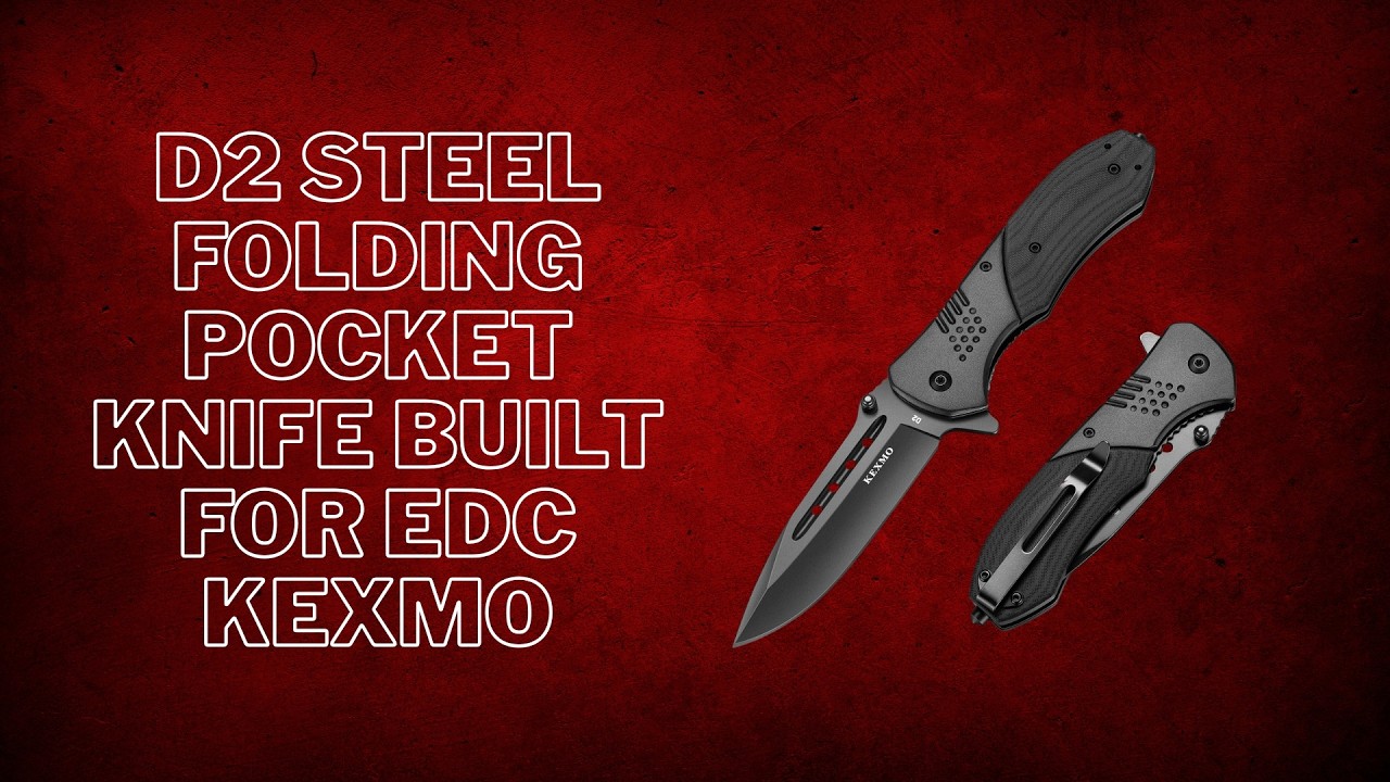 D2 Steel Folding Pocket Knife Built for EDC - KEXMO
