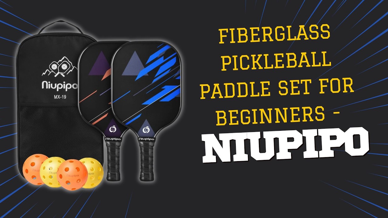 Fiberglass Pickleball Paddle Set for Beginners - niupipo