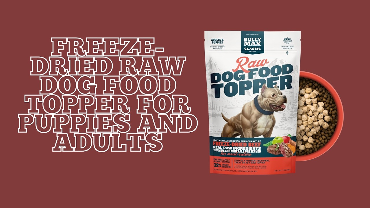 Freeze-Dried Raw Dog Food Topper for Puppies and Adults