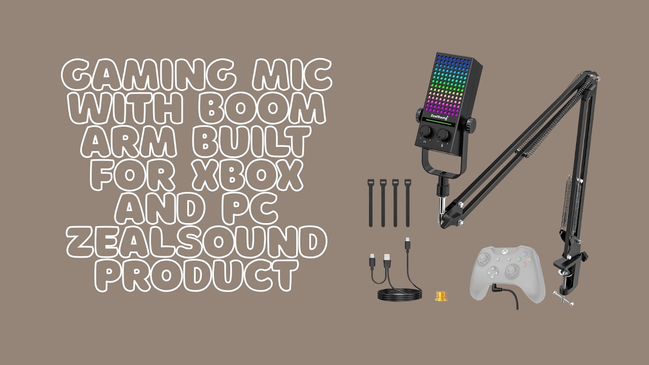 Gaming Mic with Boom Arm Built for Xbox and PC - ZealSound