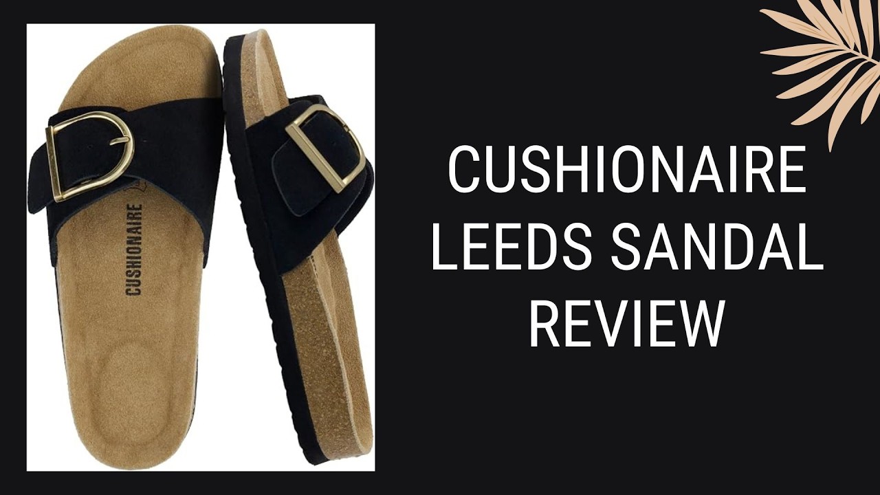 Genuine Leather Suede Slides with Statement Buckle