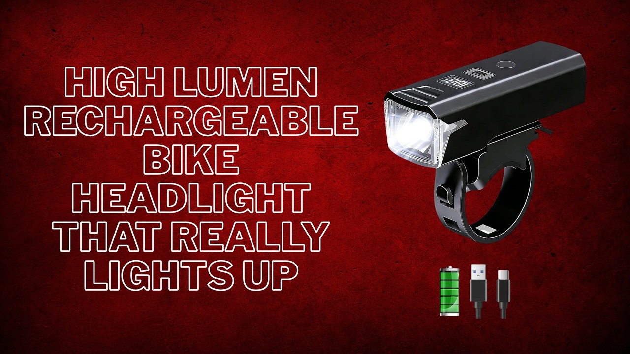 High Lumen Rechargeable Bike Headlight That REALLY Lights Up