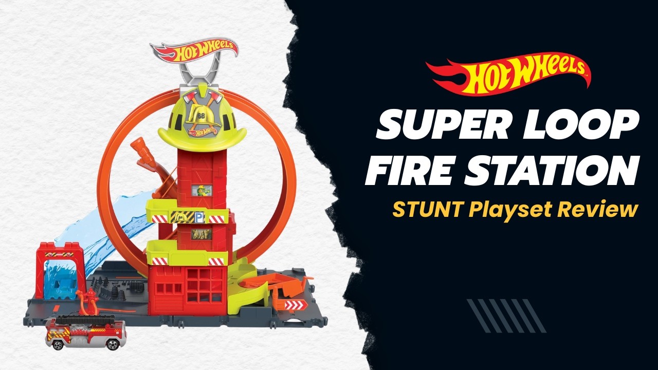 Hot Wheels Super Loop Fire Station STUNT Playset Review