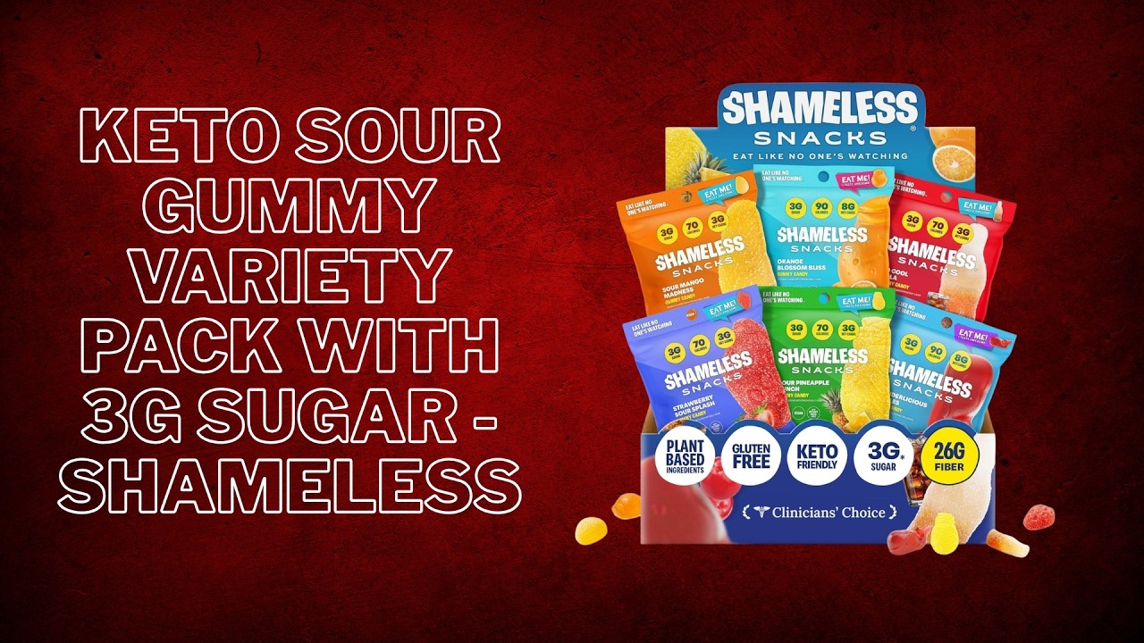 Keto Sour Gummy Variety Pack with 3g Sugar - Shameless