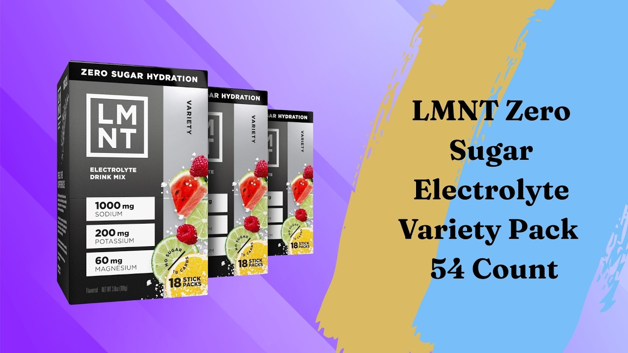 LMNT Zero Sugar Electrolyte Variety Pack - 54 Count