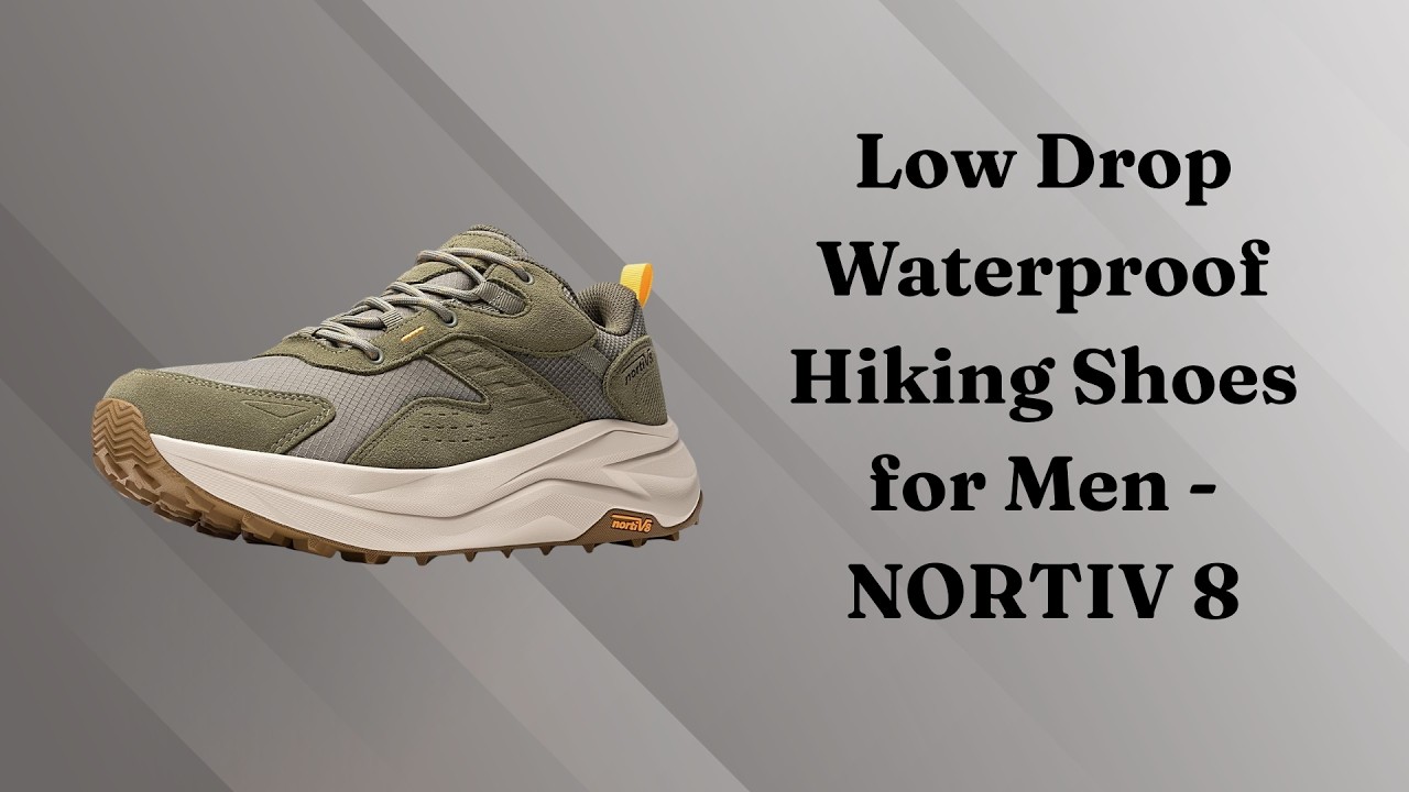 Low Drop Waterproof Hiking Shoes for Men - NORTIV 8
