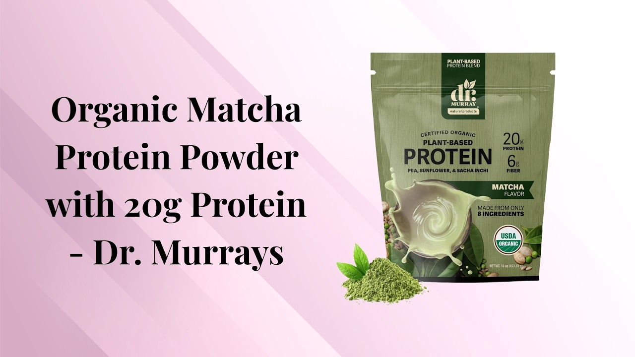 Organic Matcha Protein Powder with 20g Protein - Dr. Murrays