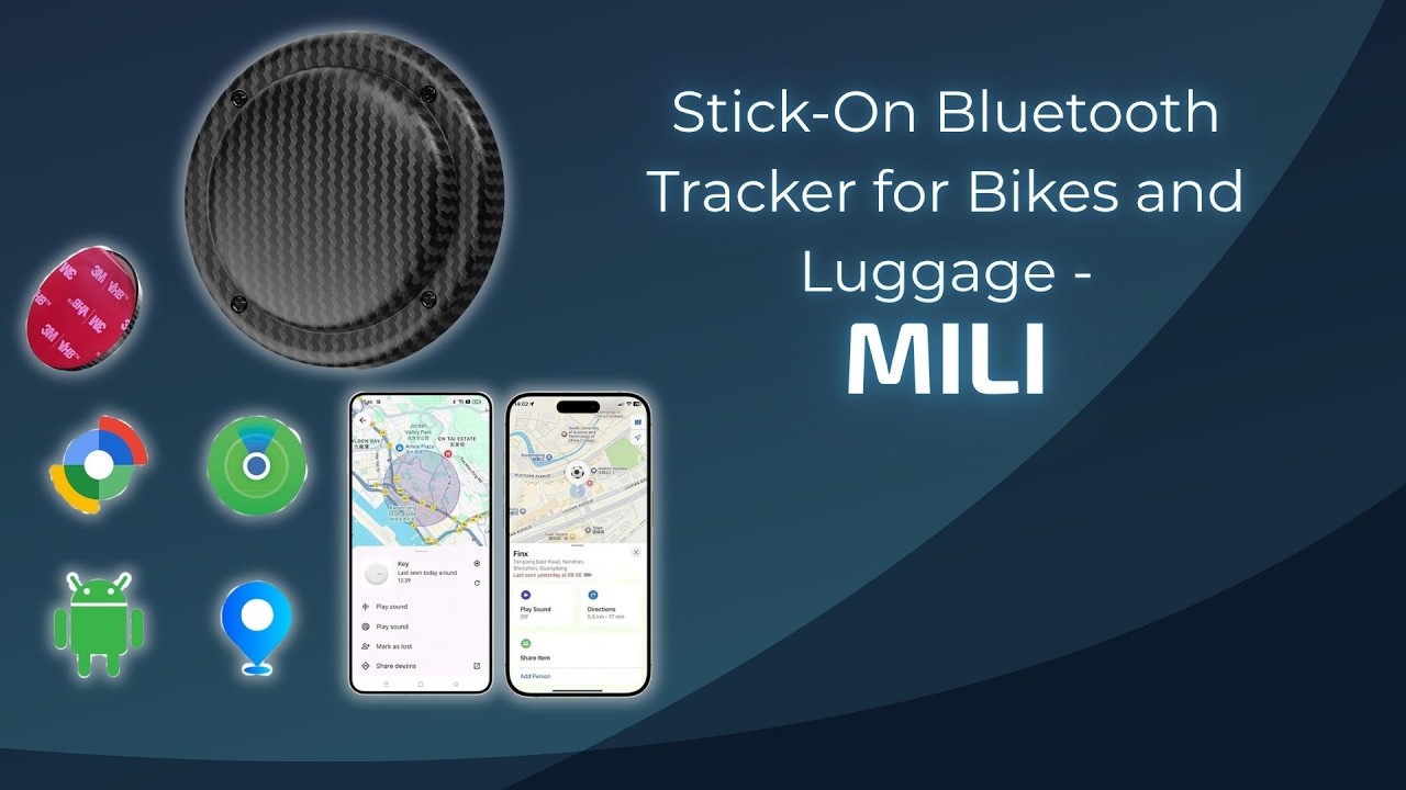 Stick-On Bluetooth Tracker for Bikes and Luggage - MiLi
