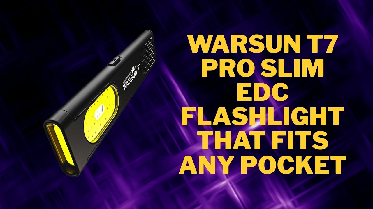 WARSUN T7 PRO: Slim EDC Flashlight That Fits Any Pocket