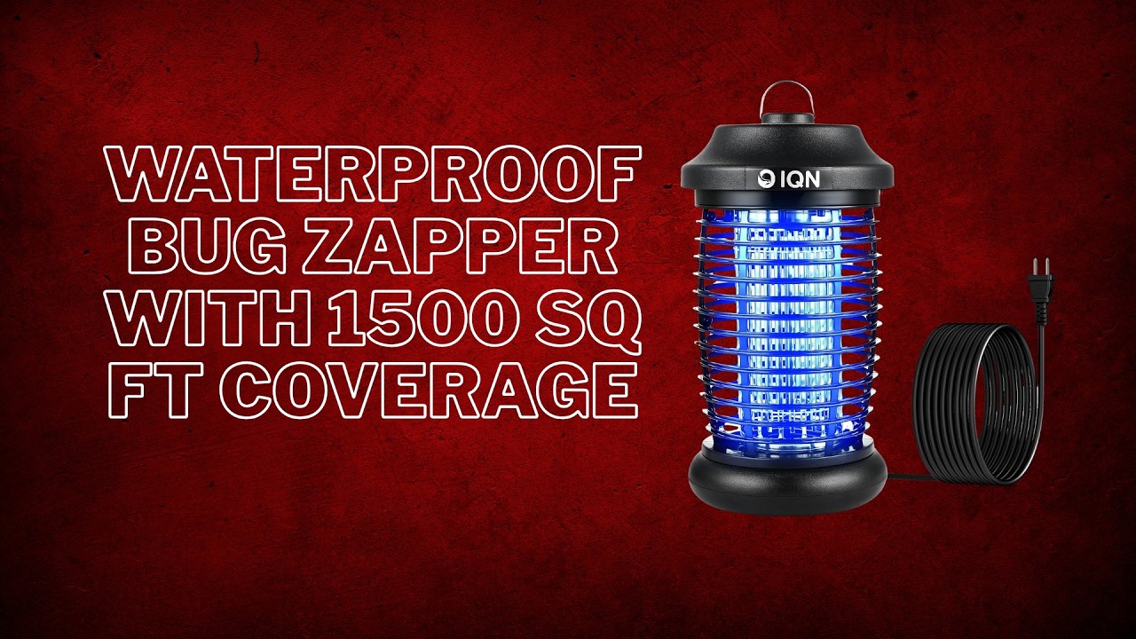 Waterproof Bug Zapper with 1500 Sq Ft Coverage