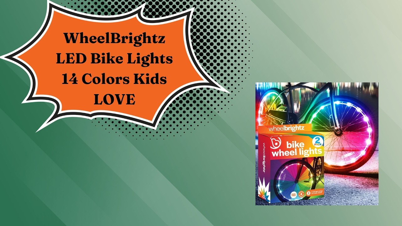 WheelBrightz LED Bike Lights: 14 Colors Kids LOVE