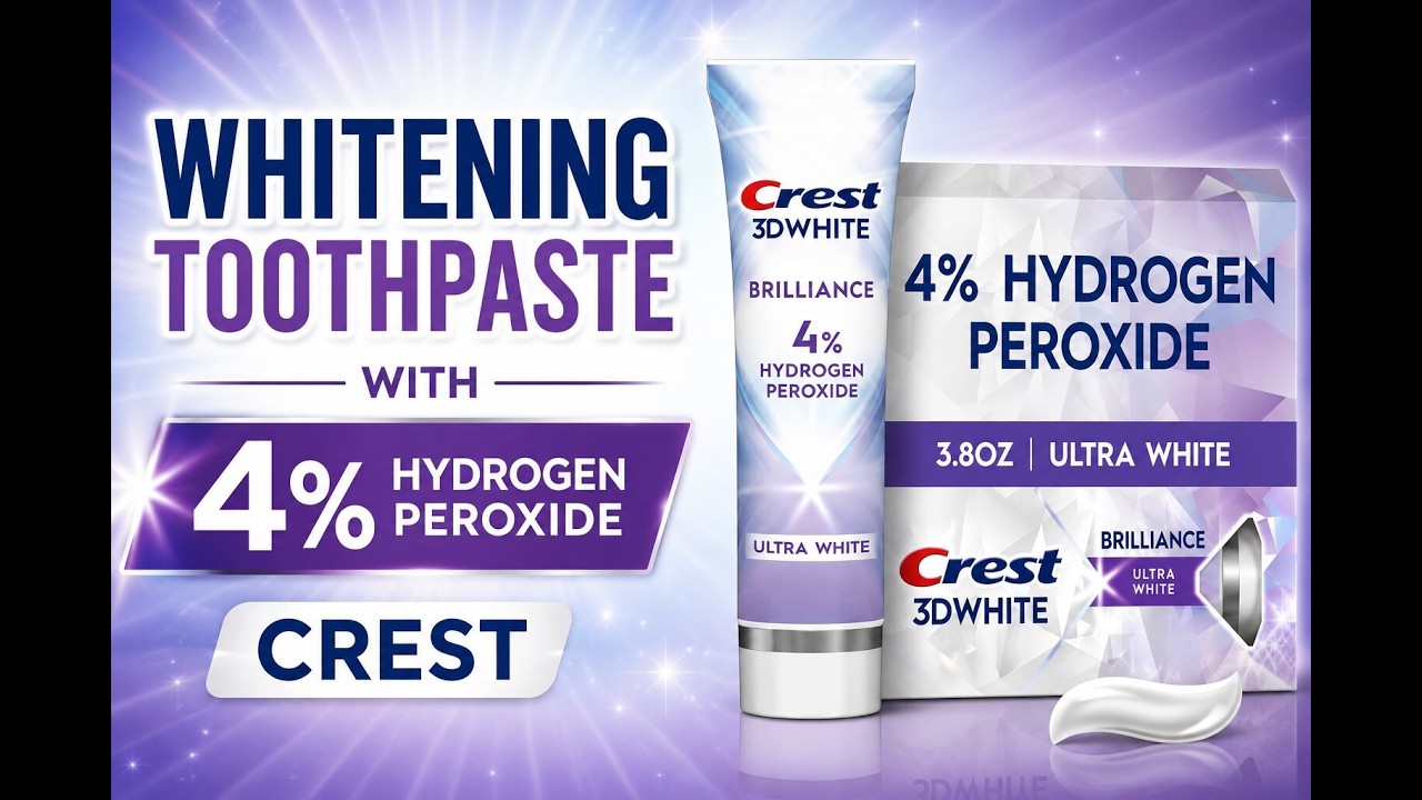 Whitening Toothpaste with 4% Hydrogen Peroxide - Crest